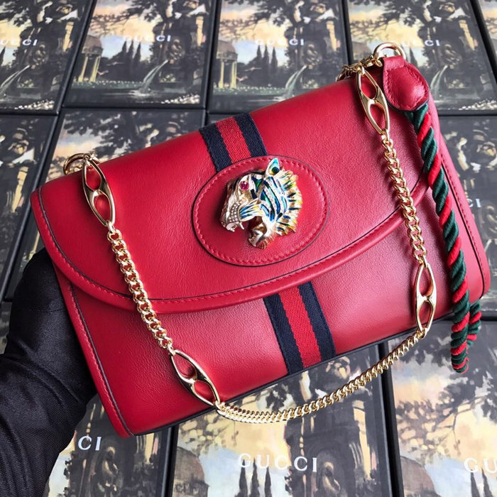 Gucci Rajah Medium Shoulder Bag Red 564697