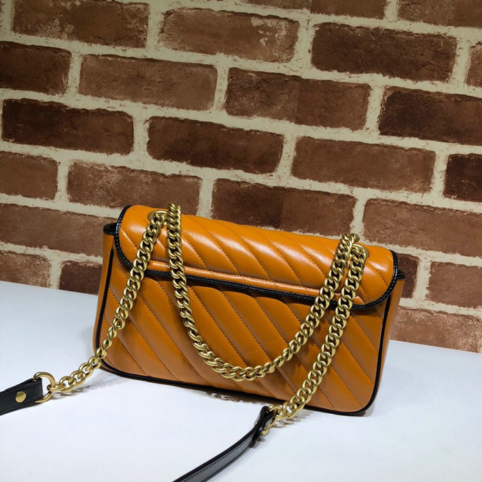 Gucci GG Marmont small shoulder bag Yellow 443497