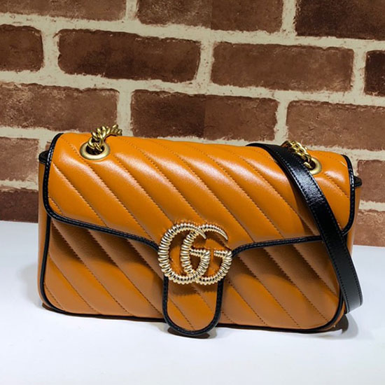 Gucci GG Marmont small shoulder bag Yellow 443497