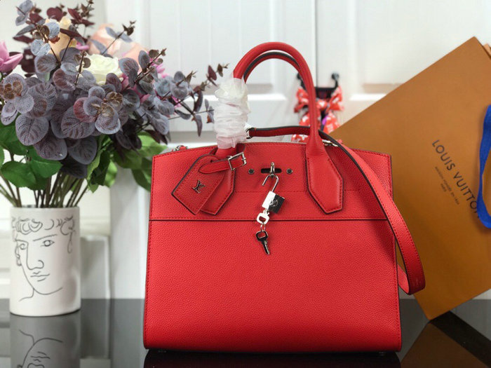 Louis Vuitton City Steamer MM Red M55062