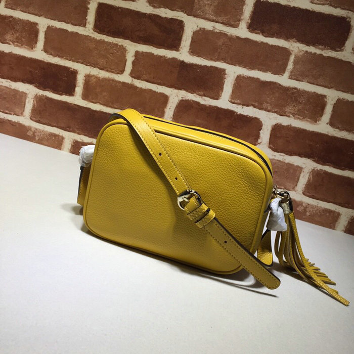 Gucci Soho Leather Disco Bag Yellow 308364