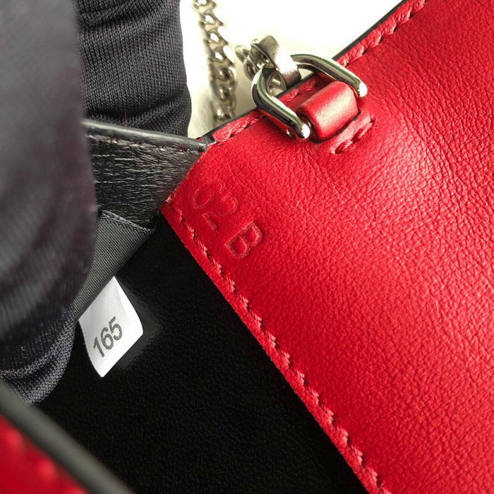 Prada Sybille Leather Mini Bag Red 1DH011