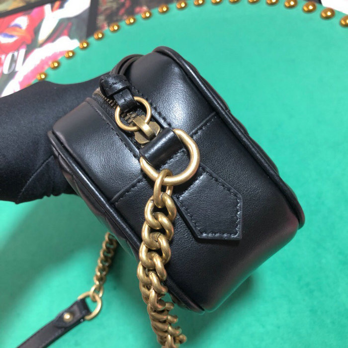 Gucci GG Marmont Matelasse Mini Bag Black 448065