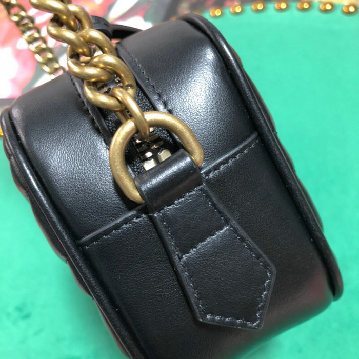 Gucci GG Marmont Matelasse Mini Bag Black 448065