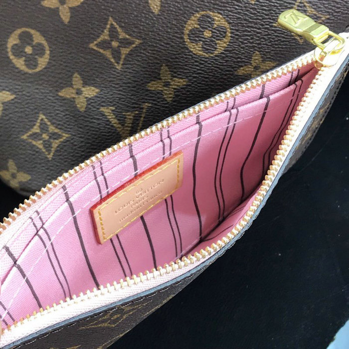 Louis Vuitton Monogram Canvas Neverfull PM Pink M41000