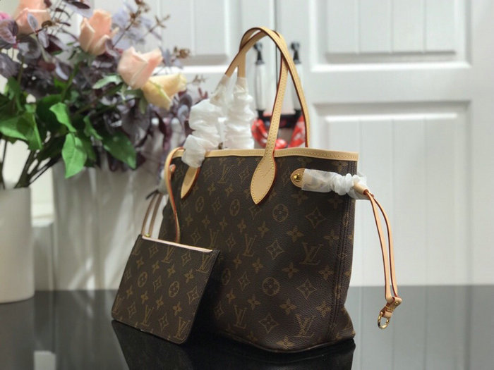 Louis Vuitton Monogram Canvas Neverfull PM Pink M41000