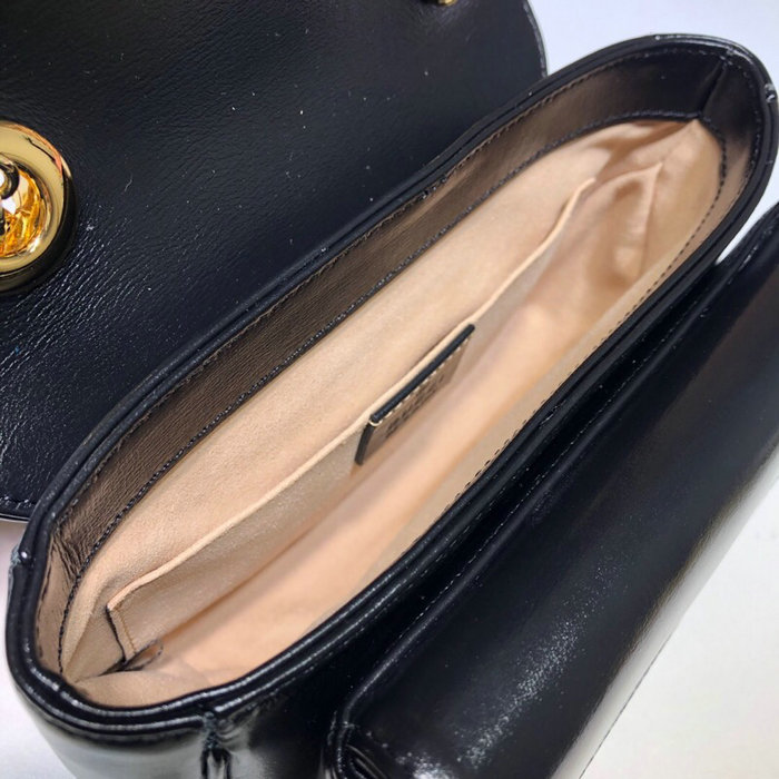 Gucci Leather Mini Shoulder Bag Black 576423