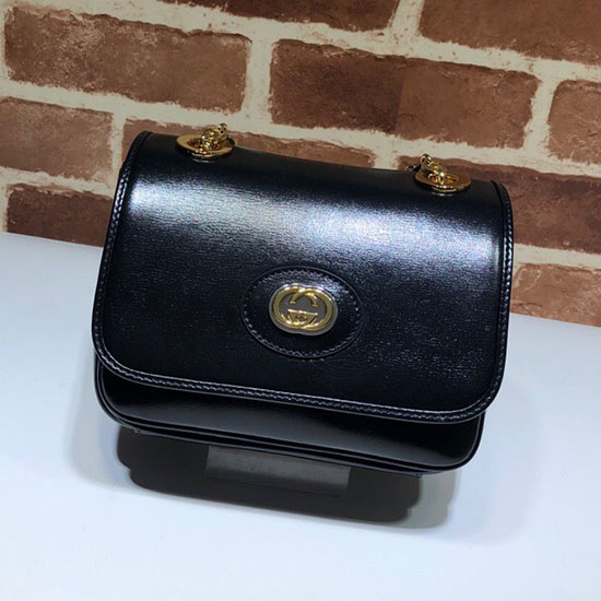 Gucci Leather Mini Shoulder Bag Black 576423