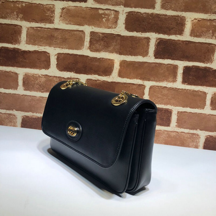 Gucci Leather Small Shoulder Bag Black 576421