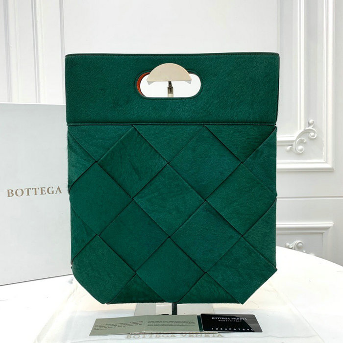 Bottega Veneta Small Slip Tote in Green Pony Lux 574154