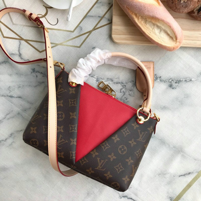 Louis Vuitton Monogram Canvas V Tote BB Red M43976