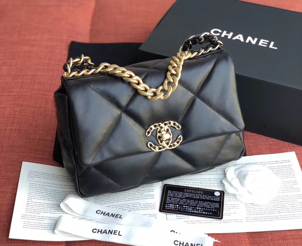 Chanel Goatskin Small Flap Bag Black A24101