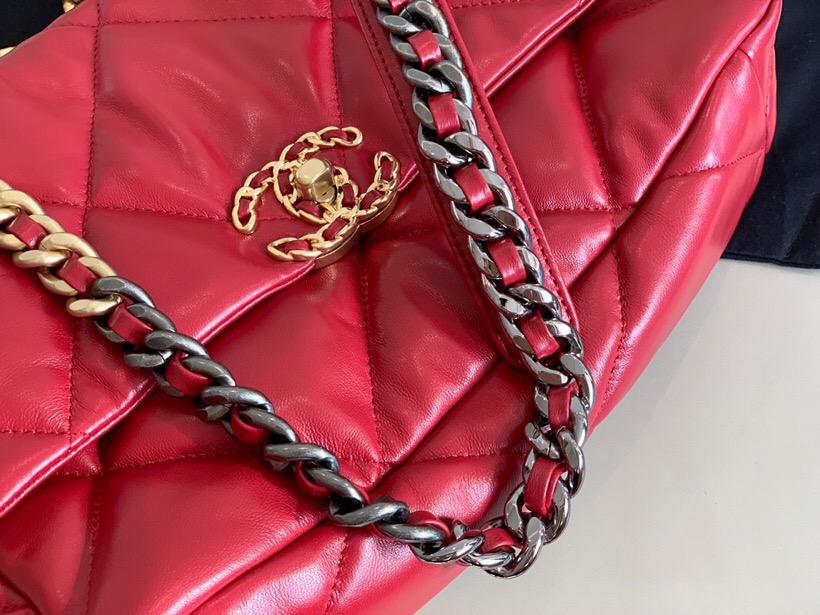 Chanel Goatskin Small Flap Bag Dark Red A24101