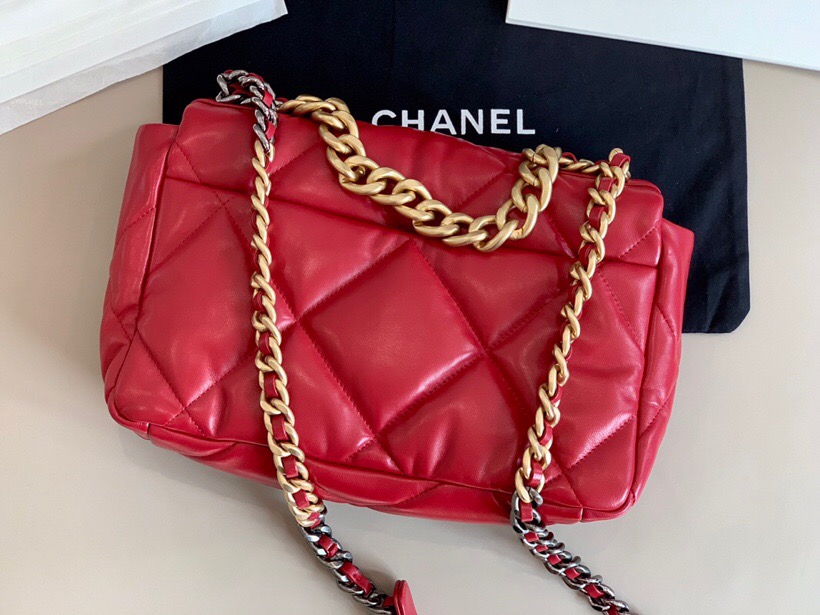 Chanel Goatskin Small Flap Bag Dark Red A24101