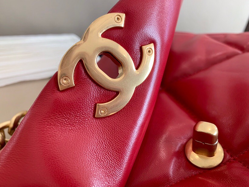 Chanel Goatskin Small Flap Bag Dark Red A24101