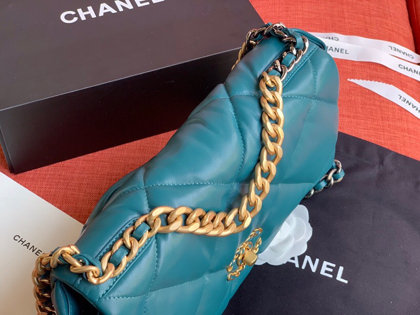 Chanel Goatskin Small Flap Bag Green A24101