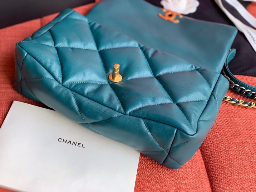 Chanel Goatskin Small Flap Bag Green A24101