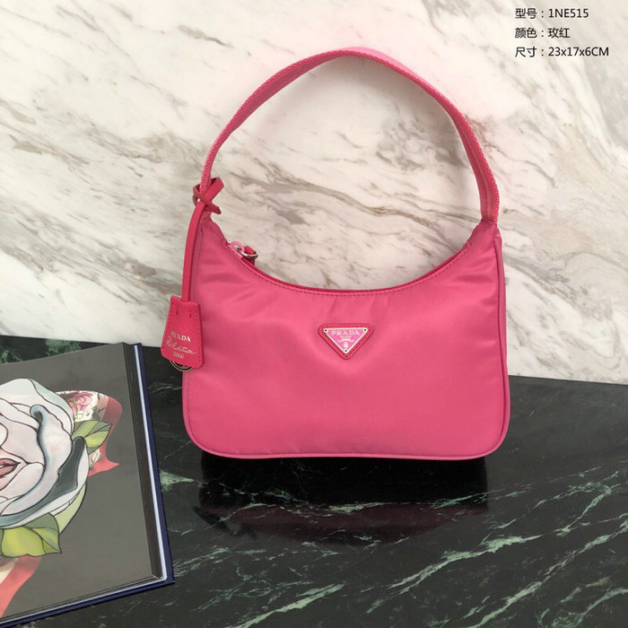 Prada Nylon Hobo Bag Pink 1NE515