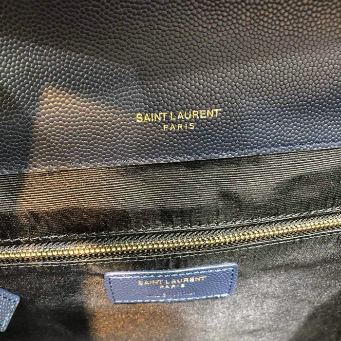 Saint Laurent Envelope Large Bag Blue 487198