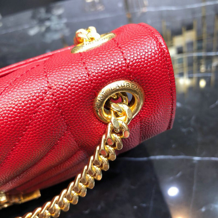 Saint Laurent Envelope Medium Bag Red 487206