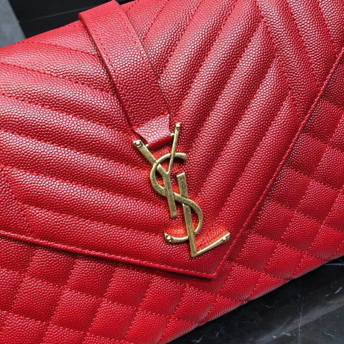 Saint Laurent Envelope Medium Bag Red 487206