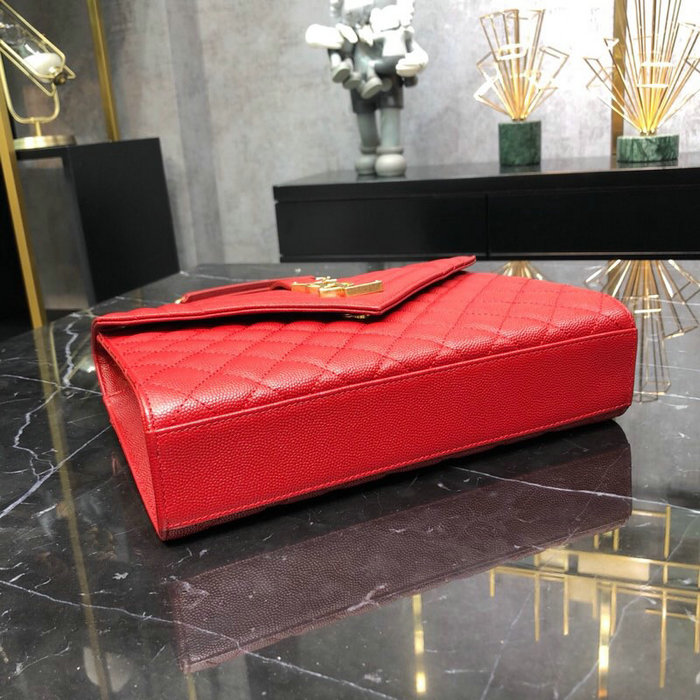 Saint Laurent Envelope Medium Bag Red 487206