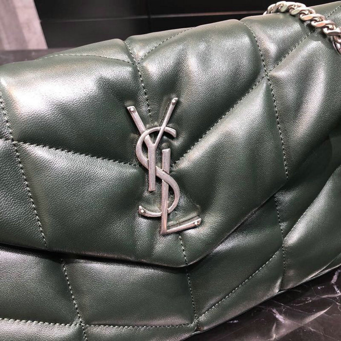 Saint Laurent Loulou Puffer Small Bag Green 577476