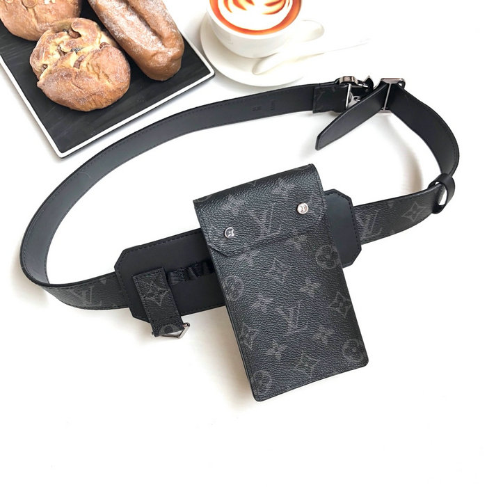 Louis Vuitton Monogram Eclipse Utility 35mm Belt M0235U