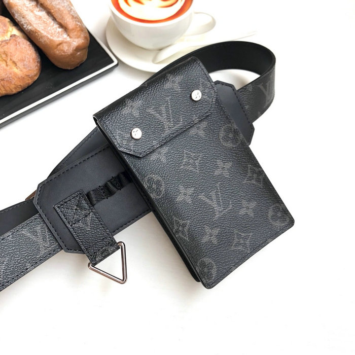 Louis Vuitton Monogram Eclipse Utility 35mm Belt M0235U