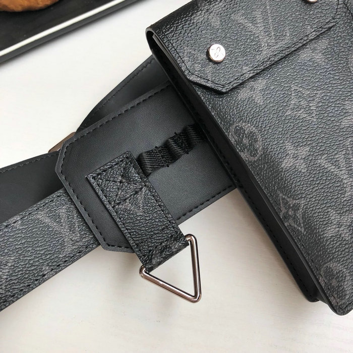 Louis Vuitton Monogram Eclipse Utility 35mm Belt M0235U