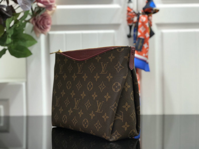 Louis Vuitton Monogram Canvas Pallas Beauty Case Burgundy M64123