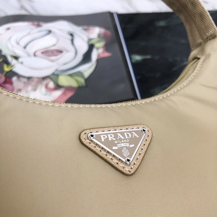 Prada Nylon Hobo Bag Beige 1NE515