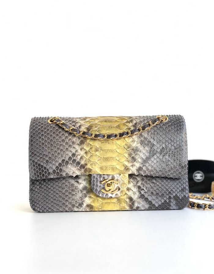 Chanel Snake Leather Shoulder Bag CF03114