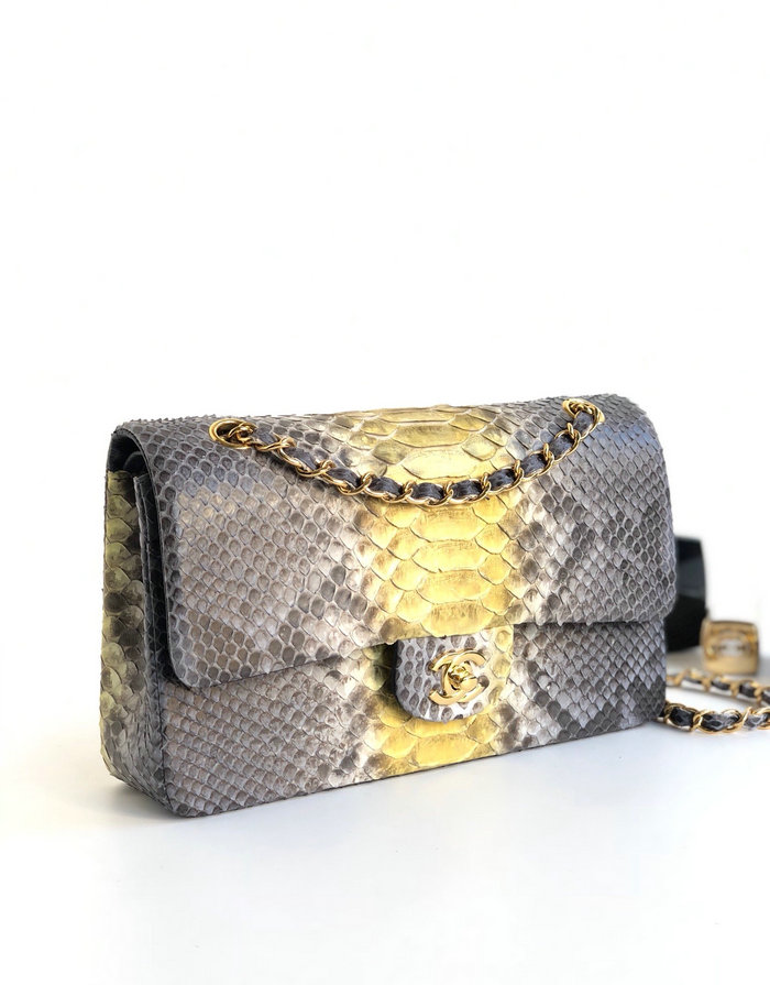 Chanel Snake Leather Shoulder Bag CF03114