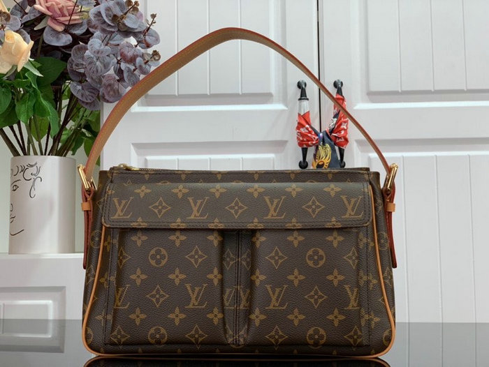 Louis Vuitton Monogram Viva Cite GM Shoulder Bag M51160