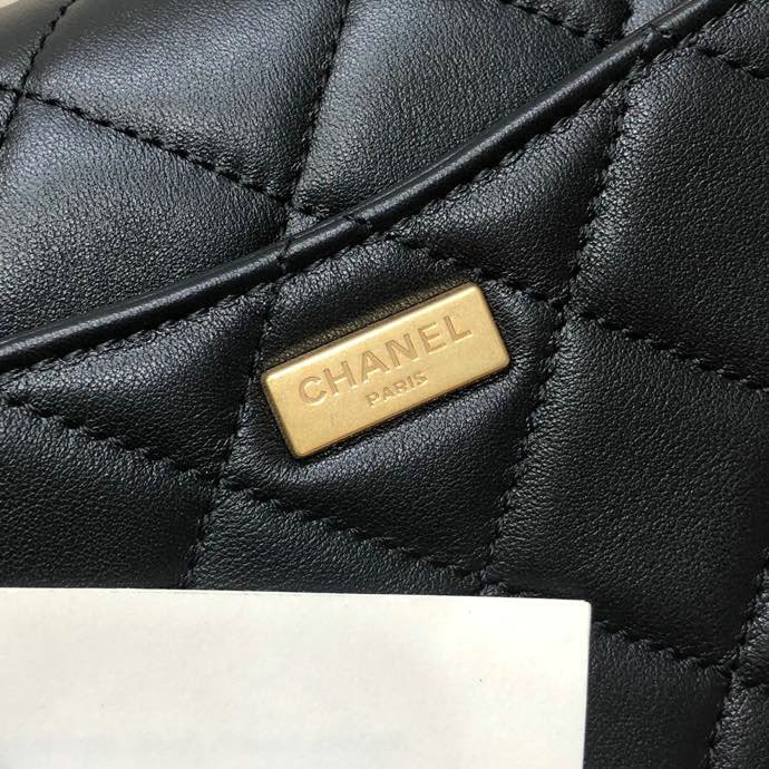 Chanel Calfskin Flap Bag Black AS2052