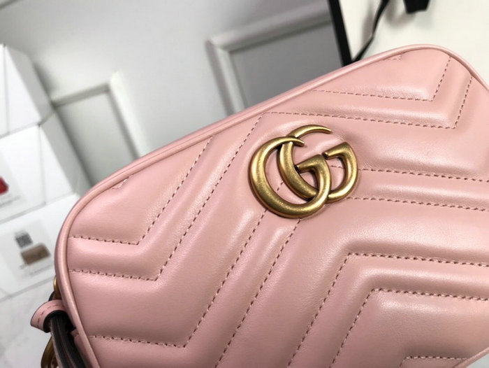 Gucci GG Marmont Matelasse Mini Bag Pink 448065