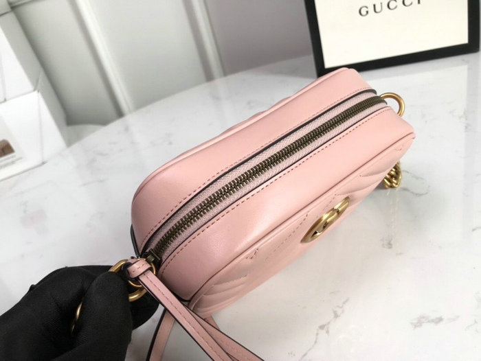 Gucci GG Marmont Matelasse Mini Bag Pink 448065