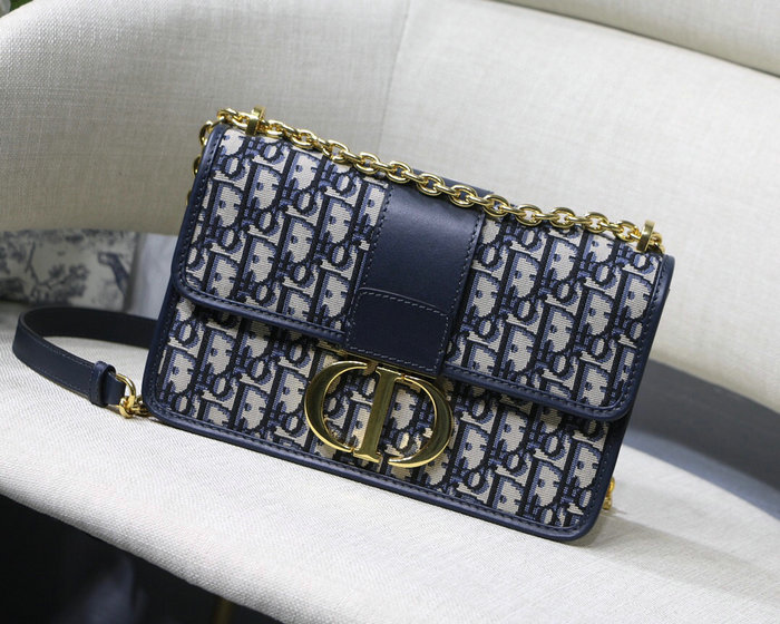 Dior 30 Montaigne Chain Bag Blue M9208