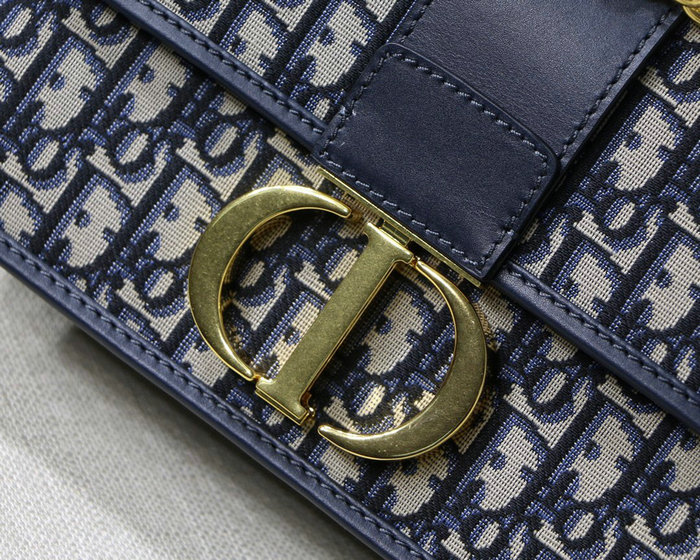 Dior 30 Montaigne Chain Bag Blue M9208