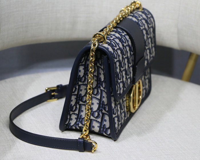 Dior 30 Montaigne Chain Bag Blue M9208