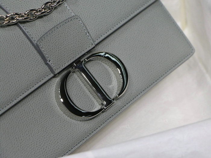 Dior Grained Calfskin 30 Montaigne Chain Bag Grey M9208