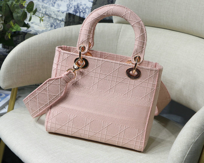 Dior Medium Lady D-lite Bag Pink M0565