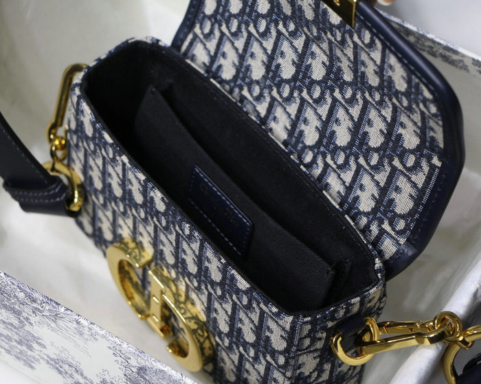 Dior Oblique Jacquard 30 Montaigne Box Bag Blue M9032