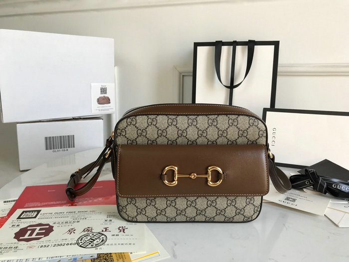 Gucci Horsebit 1955 Small Shoulder Bag Brown 645454