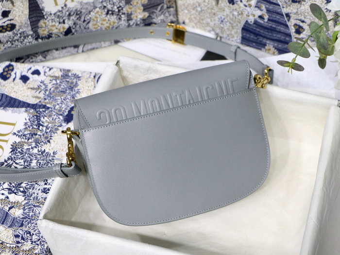 Medium Dior Box Calfskion Bobby Bag Grey M9319