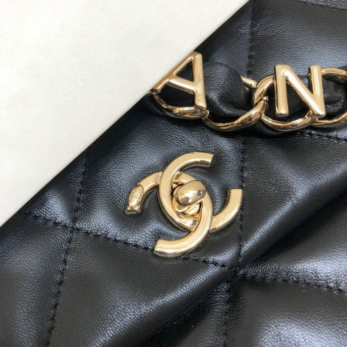 Chanel Lambskin Small Flap Bag Black AS2299