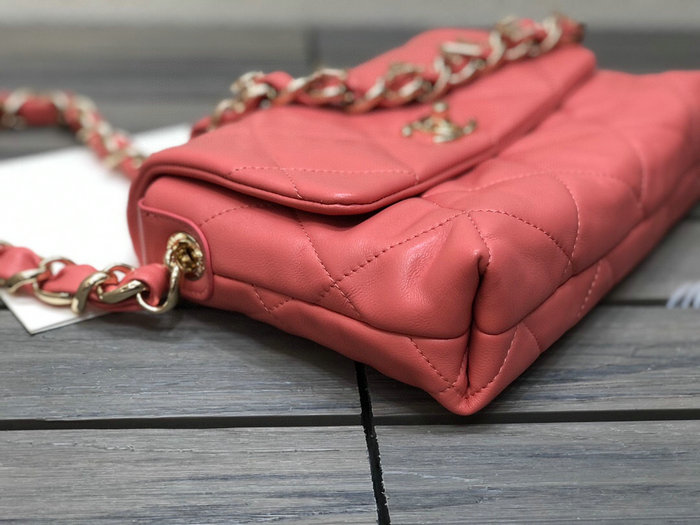 Chanel Lambskin Small Flap Bag Coral AS2299