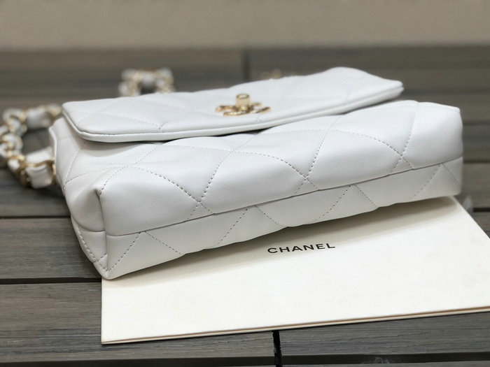 Chanel Lambskin Small Flap Bag White AS2299