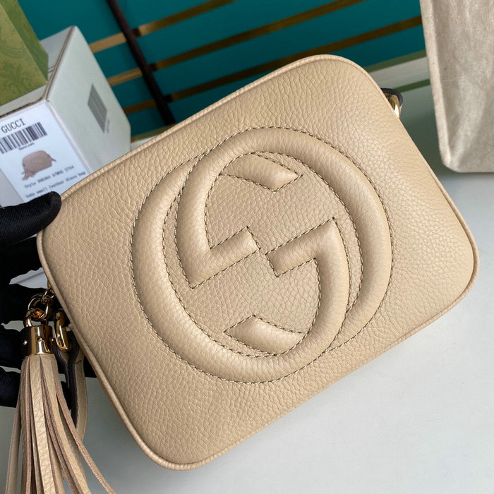 Gucci Soho Leather Disco Bag Beige 308364